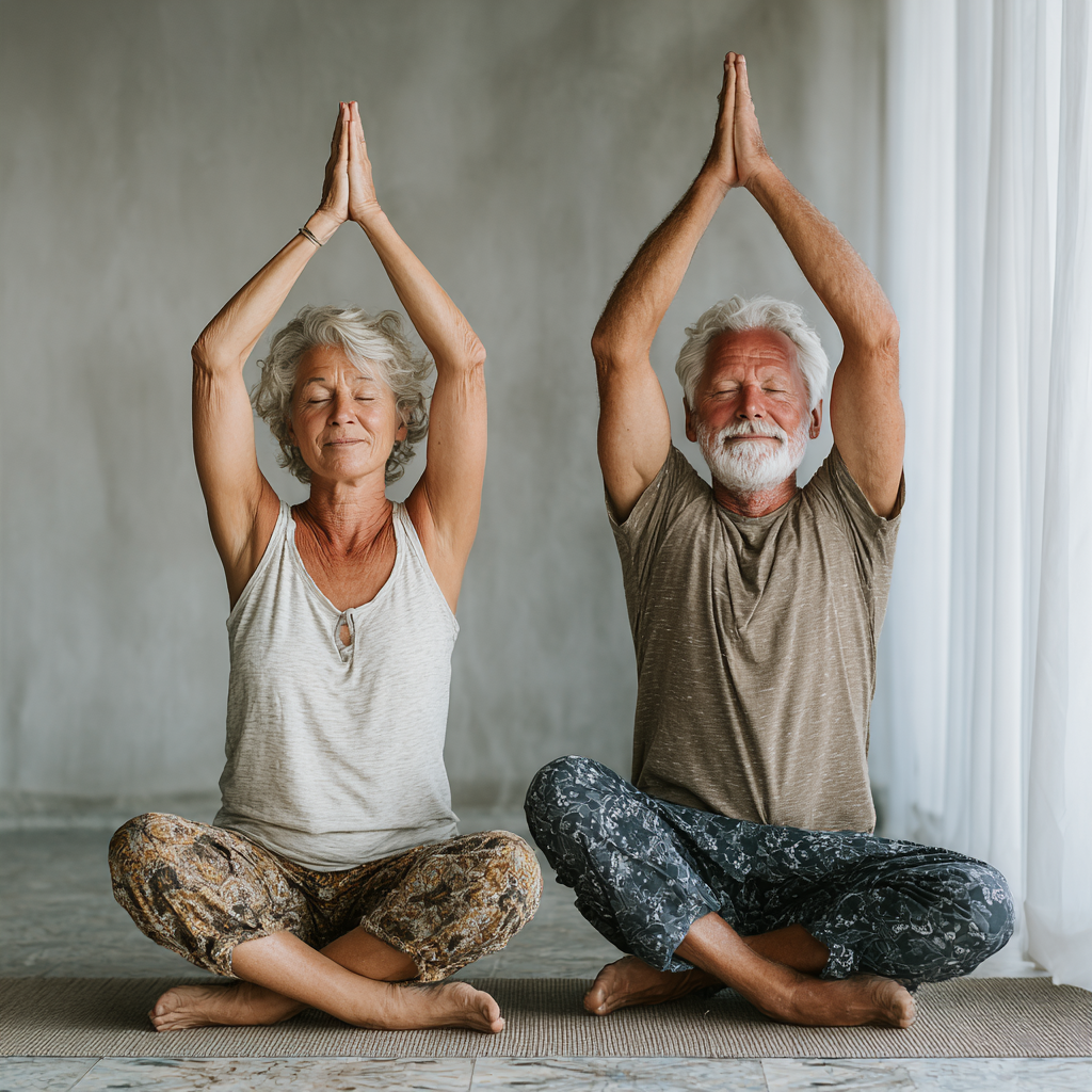 Йога практика для літніх людей